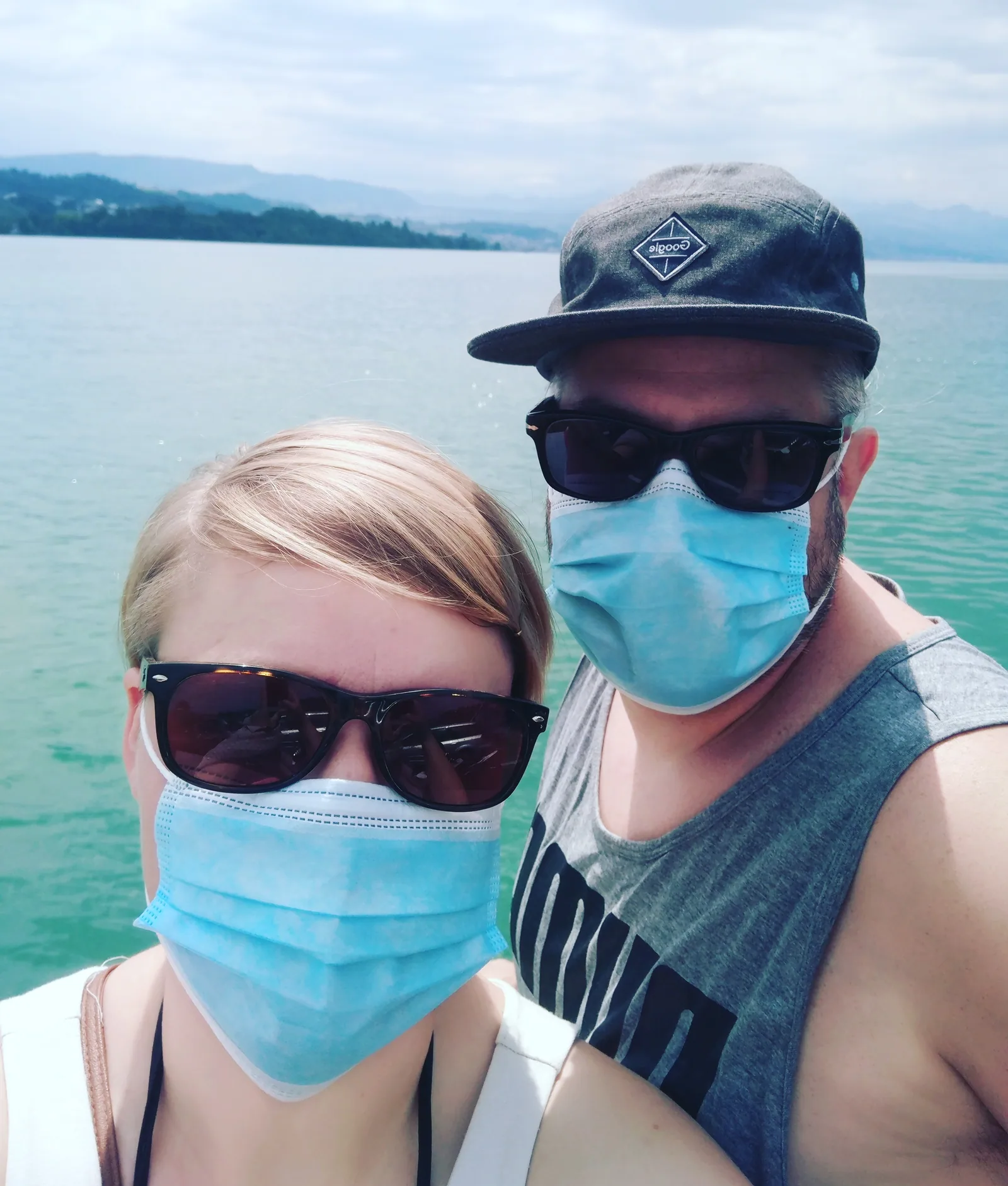 Andri und Anne auf dem Zürichsee