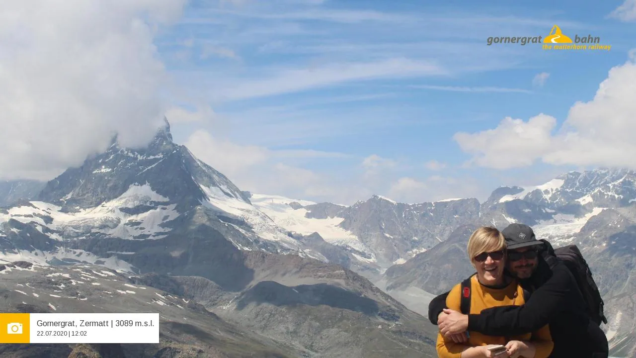 Anne und Andri vor dem Matterhorn auf dem Gornergrat